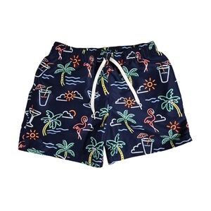 Chubbies Neon Lights Swim Shorts Pockets Lined Drawstring sz Small